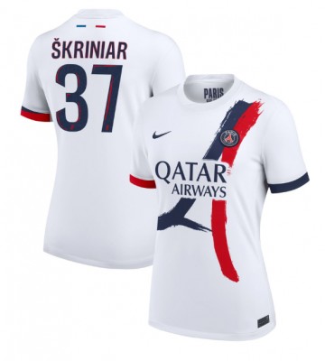 Paris Saint-Germain Milan Skriniar #37 Segunda Equipación Mujer 2024-25 Manga Corta